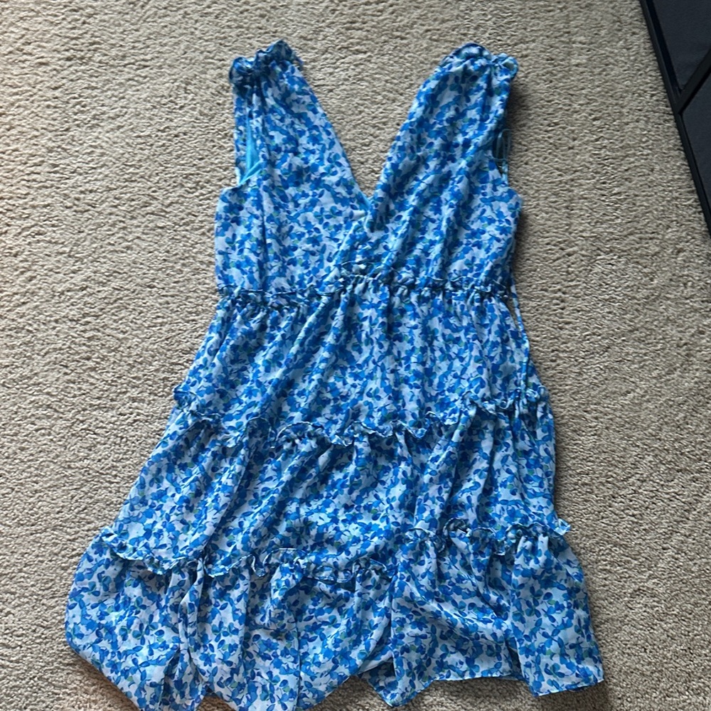 Taylor Blue and White Floral Garment